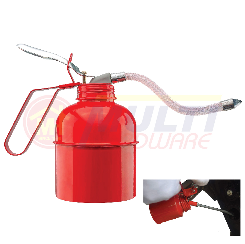 Lubricant Steel Multipurpose Oil Can- (350 ml) with Flexible Nozzle Pipe