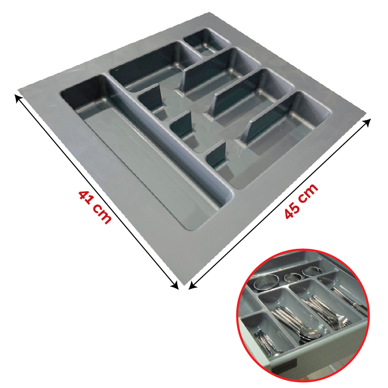 KITCHEN PLASTIC CUTLERY TRAY 41cm X 45cm